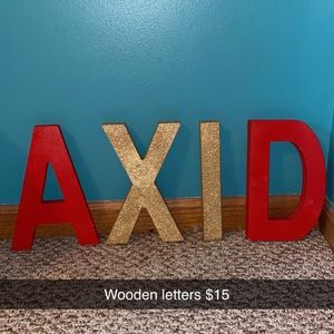 Wooden letter